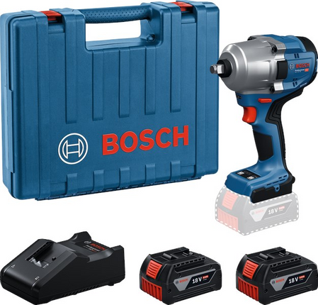 Bosch GDS 18V-780 ACCU SLAGMOERAANZETTER L-BOXX - 2X GBA 18V 5,0 AH (accu slagmoersleutel)