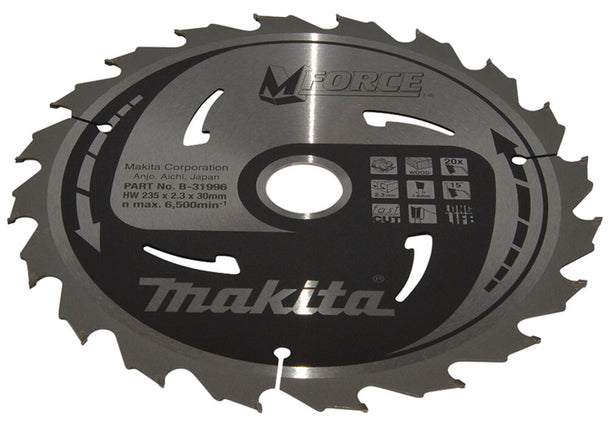 Makita Makita Cirkelzaagblad Hout 235x30x23,3mm 20T - B-31996