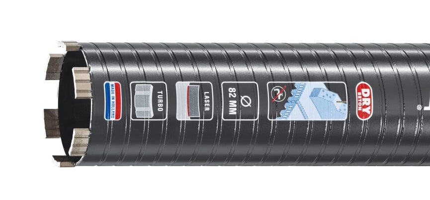 CARAT LASER DIAMANTBOOR Ø62x300x5/4" UNCDRY BETON BLACK