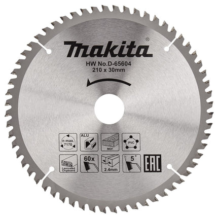 Makita Multizaagblad 210x30x2,4 60T 5G - D-65604