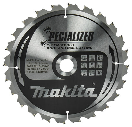 Makita Zaagb Tipe 270X30X2,6 24T 23G - B-33146