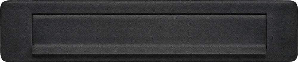Oxloc Briefplaat RVS Zwart Recht 350X73X8.5mm - 1219636