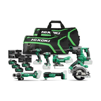 HiKOKI KC18H7A 505 18V Combiset 7x Machines met Gereedschaptas - 5x 5.0Ah