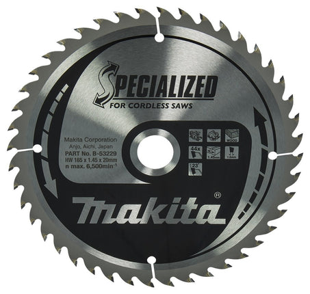 Makita Zaagblad Hout 165x20x1,45mm 44T 23G - B-53229