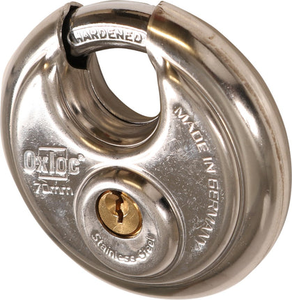 Oxloc Discus Hangslot RVS 70mm - Gelijksluitend KA 702