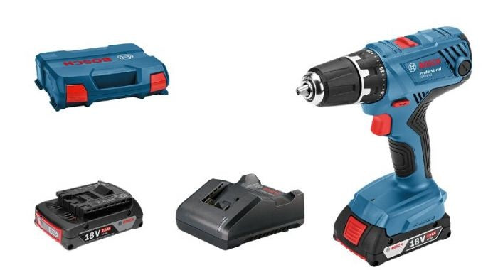 Bosch GSR 18V-21 Accu schroefboormachine C&G in L-Case met 2 x 2,0Ah accu's- 06019H100A