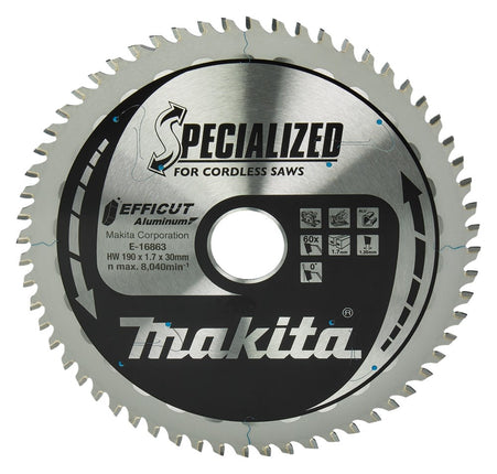 Makita HM Zaagb 190x30mm 60T 0g alu - E-16863