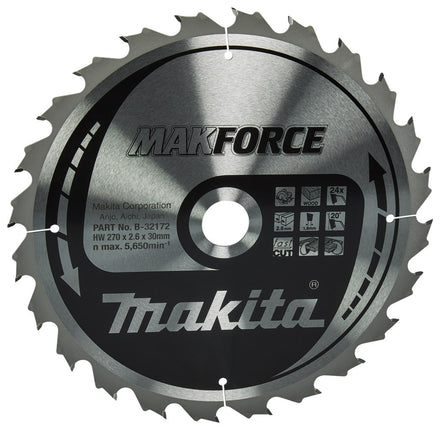 Makita Zaagb Hout 270X30X2,6 24T 20G - B-32172