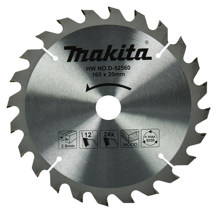 Makita HM zaagbl 165x20x2 T24 - D-52560