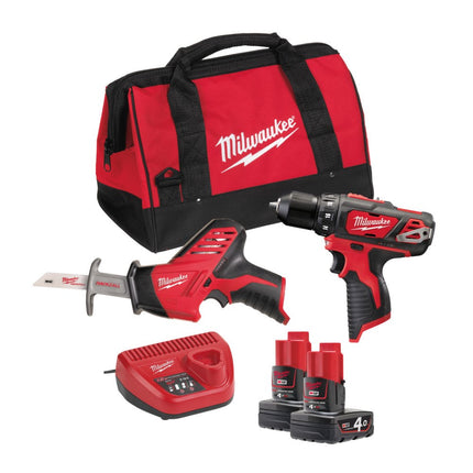 Milwaukee M12 BPP2C-402B PowerPack (Milwaukee gereedschapset)
