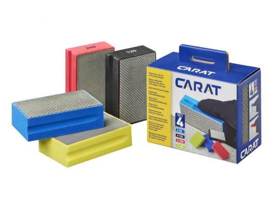 Carat Handschuurblokkenset (K60, 120, 200 en 400)