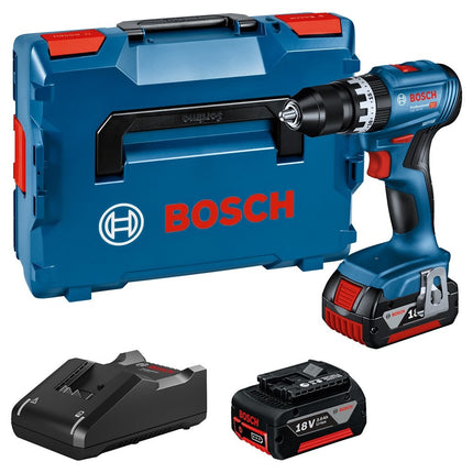 Bosch GSB 18V-45 Schroefklopboormachine + 2x 3,0 Ah L-Boxx - 06019K3305 (accu klopboormachine)