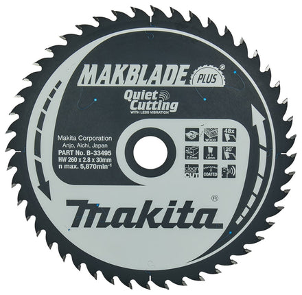 Makita Zaagblad QC 260X30X2,8mm 48T 20G - B-33495