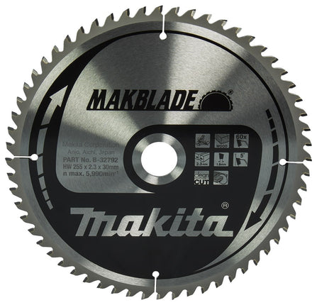 Makita Zaagb Hout 255x30x60T 5G - B-32792