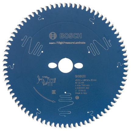 Bosch Blad Exp HPL 254x30x2,8/1,8 80T - 2608644360