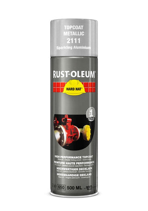 RUST-OLEUM® Hard Hat Deklaag Metallic - Fonkelend aluminium - 500ml - 2111
