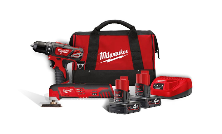 Milwaukee M12 BPP2D-402B Powerpack (Milwaukee gereedschapset)