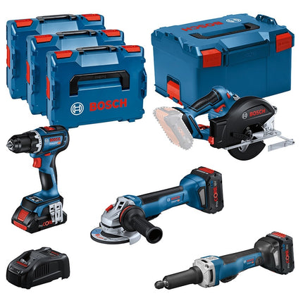 Bosch 4-delige Toolkit in L-Boxx 18V GSR GWS GKM GGS - 0615990N3A (Bosch gereedschapset)