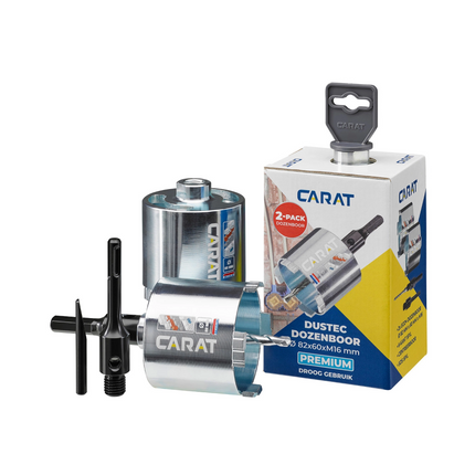 Carat 2-Pack DUSTEC Premium Dozenboor Ø82x60xM16 - HTS082PA25
