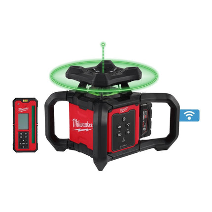 Milwaukee M18 RLOHVG300-501C M18 ONE-KEY, ROTARY LASER, GREEN, HORIZONTAL/VERTICAL, 300 ME