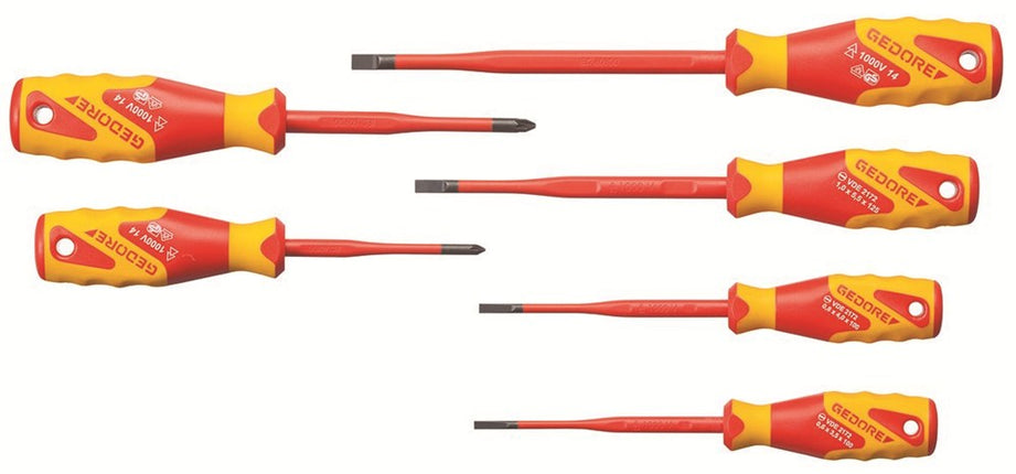 GEDORE VDE-SCHROEVENDRAAIERSET 6-DLG SLIM DRIVE - VDE 2162-2172 PZ-06