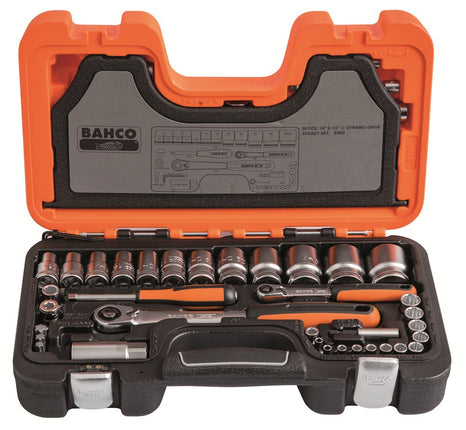 Afbeelding BAHCO doppenset 1/4" en 1/2" S560