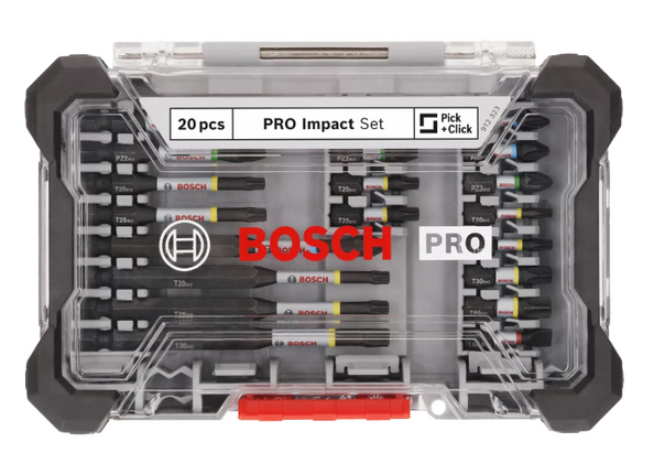 Bosch PRO IMPACT Schroefbitset 20-delig in Display - 2608521U74