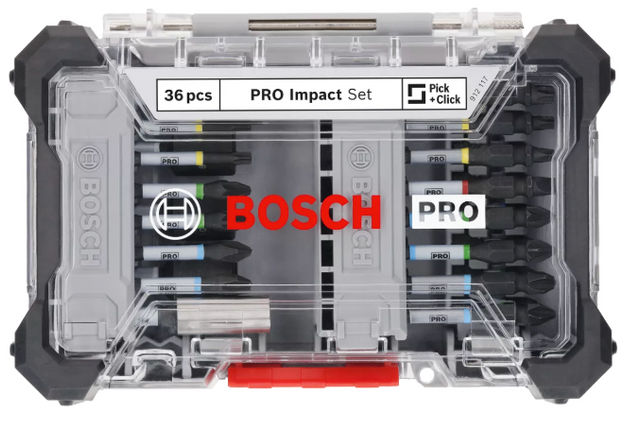 Bosch PRO IMPACT Schroefbitset 36-delig in Display - 2608521U73