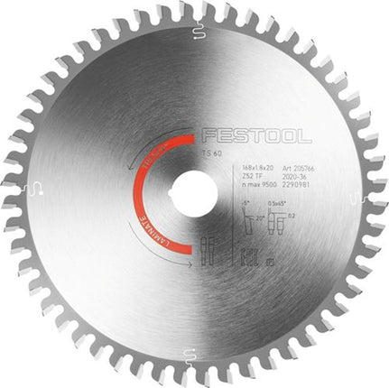 Cirkelzaagblad HW 168x1,8x20 TF52