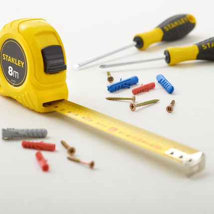 STANLEY ROLBANDMAAT 8M - 25MM (KAART)