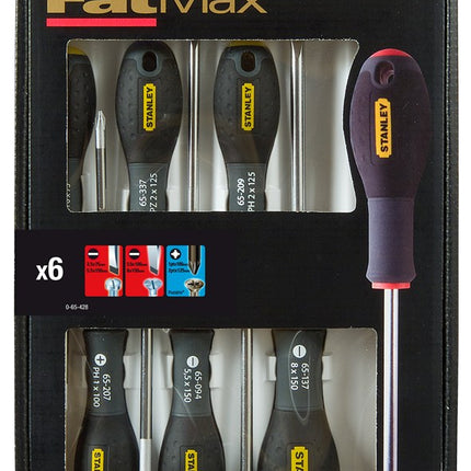 Afbeelding STANLEY fatmax® 6-delige schroevendraaierset pozidriv 0-65-428