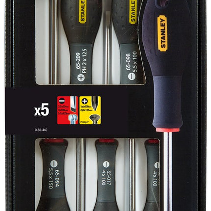 STANLEY FATMAX SCHROEVENDRAAIERSET 5-DELIG - PARALLEL/PHILLIPS