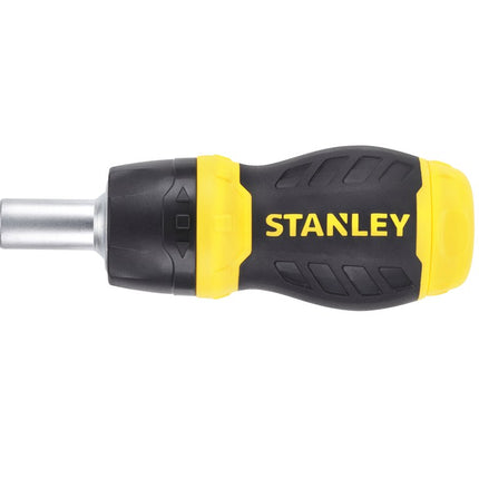 Afbeelding STANLEY multibit stubby schroevendraaier met ratel 0-66-358