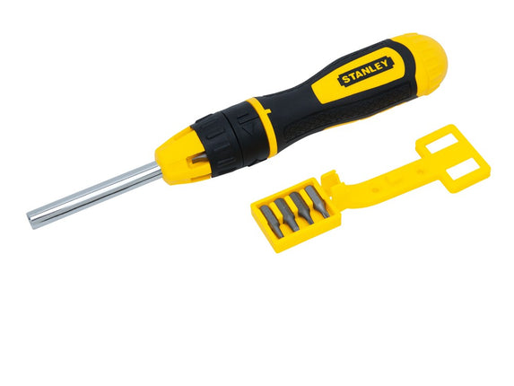 Afbeelding STANLEY multibit schroevendraaier met ratel 0-68-010
