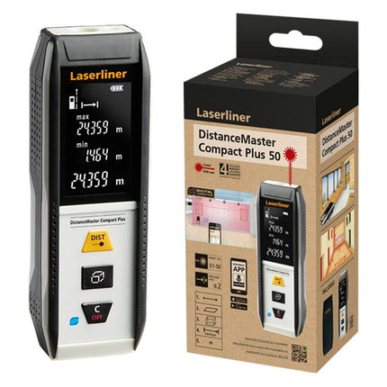 Laserliner DISTANCEMASTER COMPACT PLUS 50M BLE     SOFTBAG