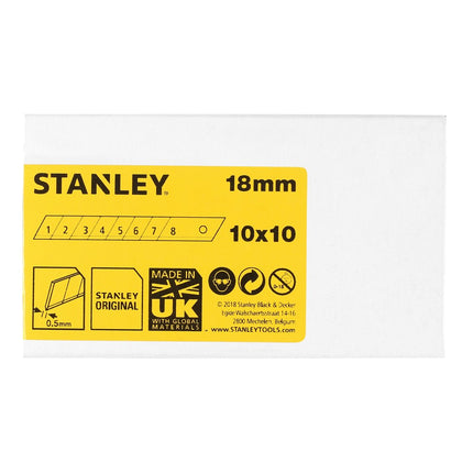 STANLEY AFBREEKMESJES 18MM - 10 STUKS