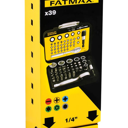 STANLEY BITSET EXPERT PRO 1/4"          - RATELSLEUTEL (40 DELIG)