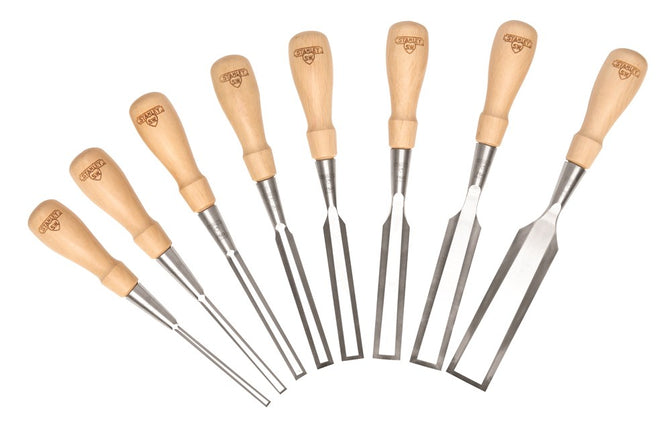 STANLEY HOUTBEITELSET SWEET HEART 8 DELIG 3     3, 6, 10, 12, 16, 18, 25, 32MM