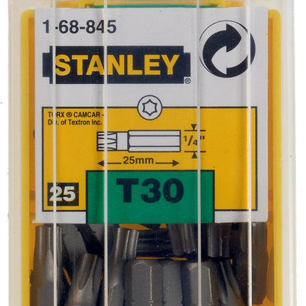 STANLEY 1/4" BITS TORX T30