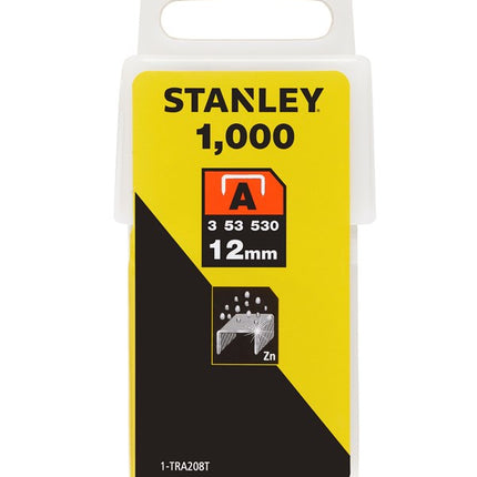 STANLEY NIETEN 12MM TYPE A - 1000 STUKS