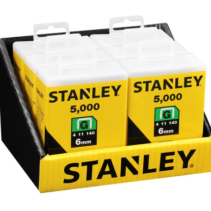 STANLEY NIETEN 6MM TYPE G - 5000 STUKS