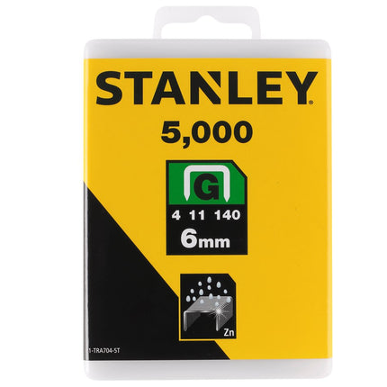 STANLEY NIETEN 6MM TYPE G - 5000 STUKS