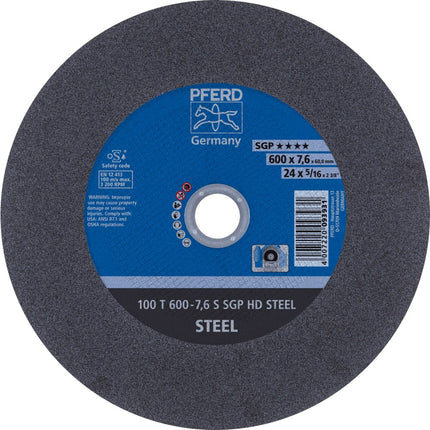 Afbeelding PFERD TOOLS doorslijpschijf voor stationair gebruik 100 T SGP HD STEEL