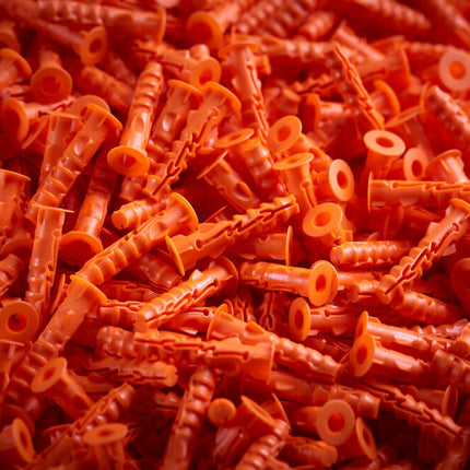 SPIT NYL PLUG D.8X40 - 1.000 STUKS      IN ECO EMMER - MET KRAAG