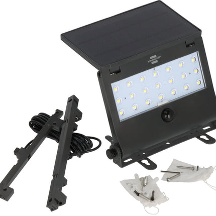 Brennenstuhl Solar LED Wandlamp SOL 1000 Pad met Bewegingsmelder en Schemersensor - 1173740003