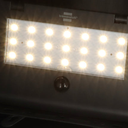 Brennenstuhl Solar LED Wandlamp SOL 1000 Pad met Bewegingsmelder en Schemersensor - 1173740003