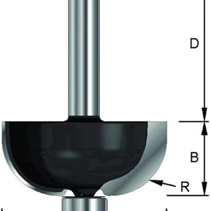 ENT HOLPROFIELFREES HM R=8 HSS d=8          MET LAGER KOLF