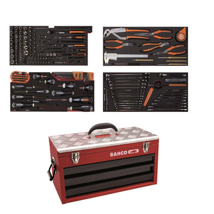 BAHCO METALEN KOFFER GEVULD 193D