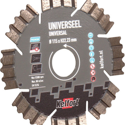 Diamantzaagblad universeel Kelfort