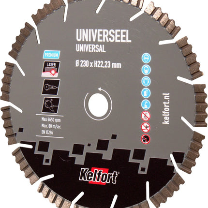 Diamantzaagblad universeel Kelfort